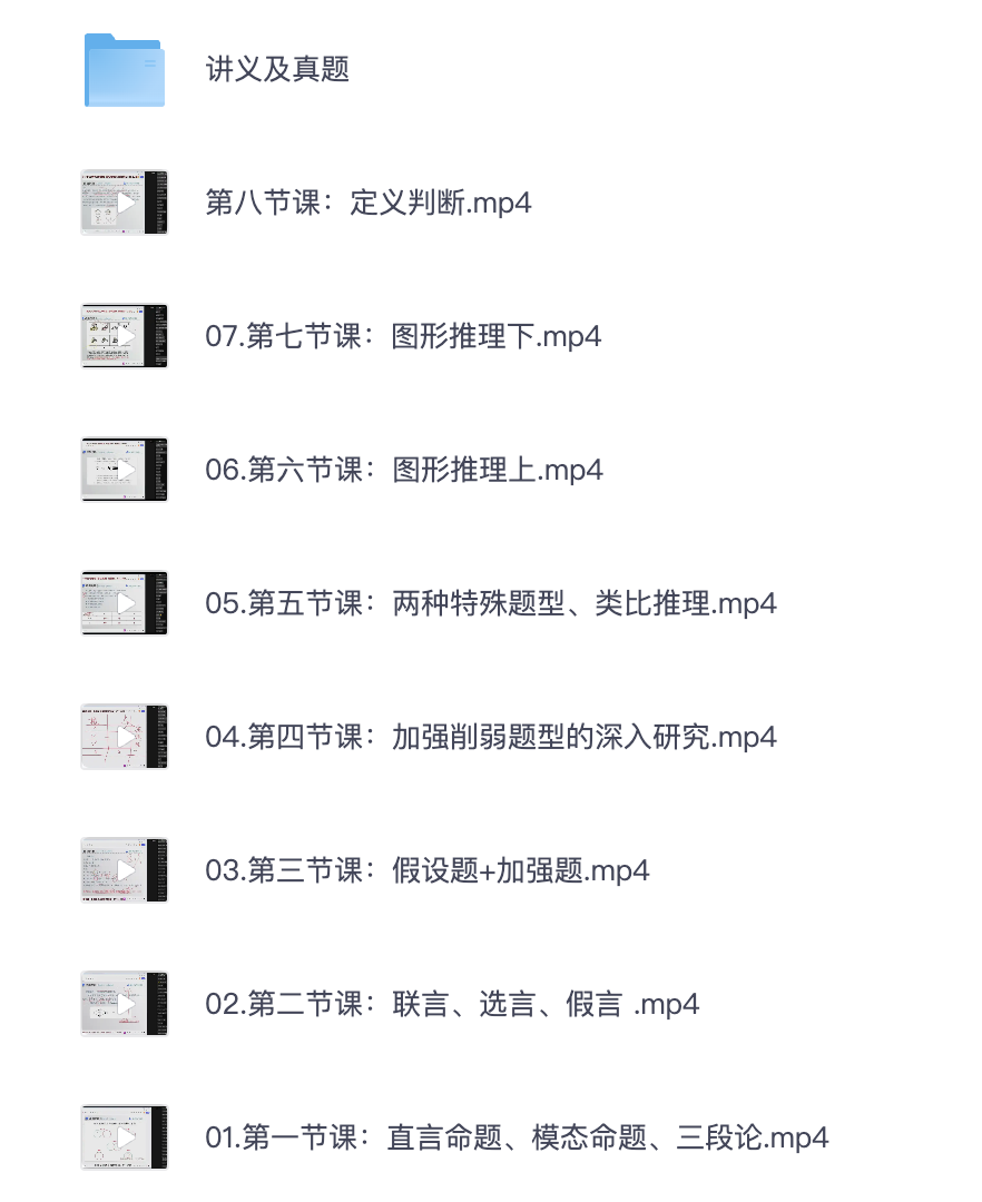 图片[3]|2025公务员行测言语理解与逻辑推理及申论大作文视频教程讲义