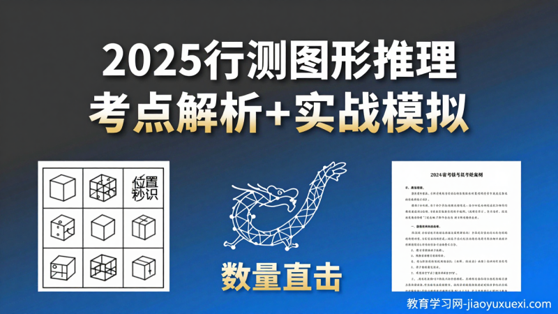 2025公务员行测图形推理考点分析与实战模拟视频教程