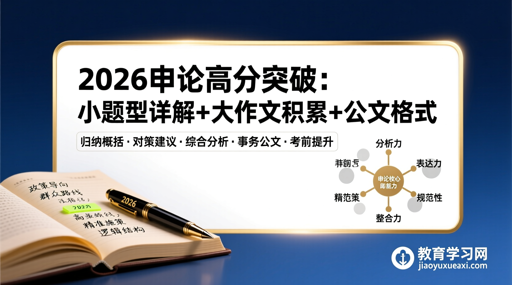 📚 申论备考新路径：从基础小题到大作文的系统提升2026公务员申论备考：小题型与大作文高分攻略