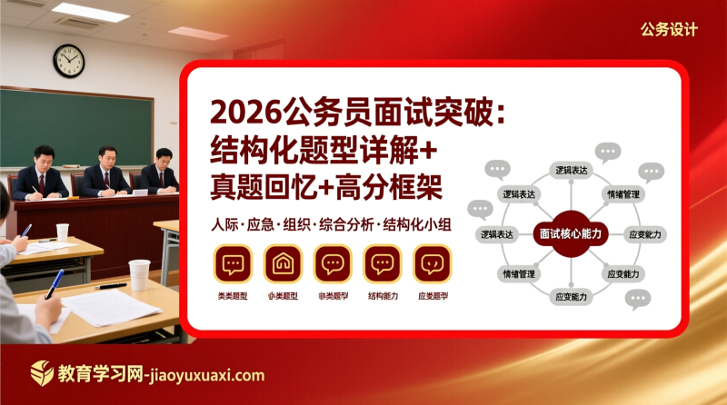 🎤 公务员面试备考指南：掌握结构化核心，从容面对考场挑战|教育学习网