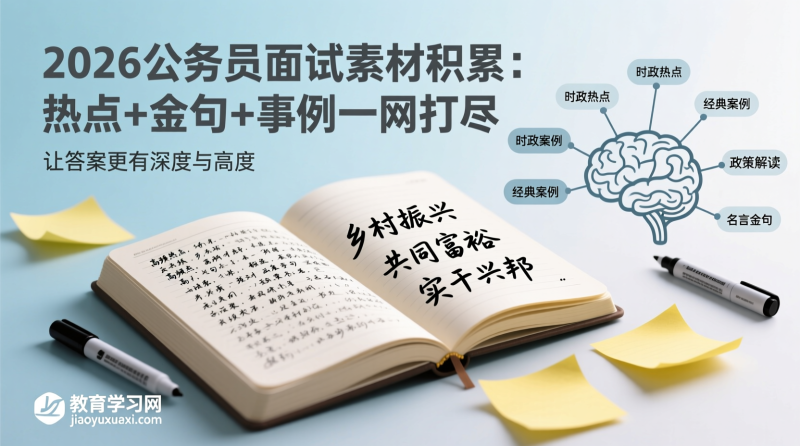 2026公务员面试素材积累：高频热点与表达技巧