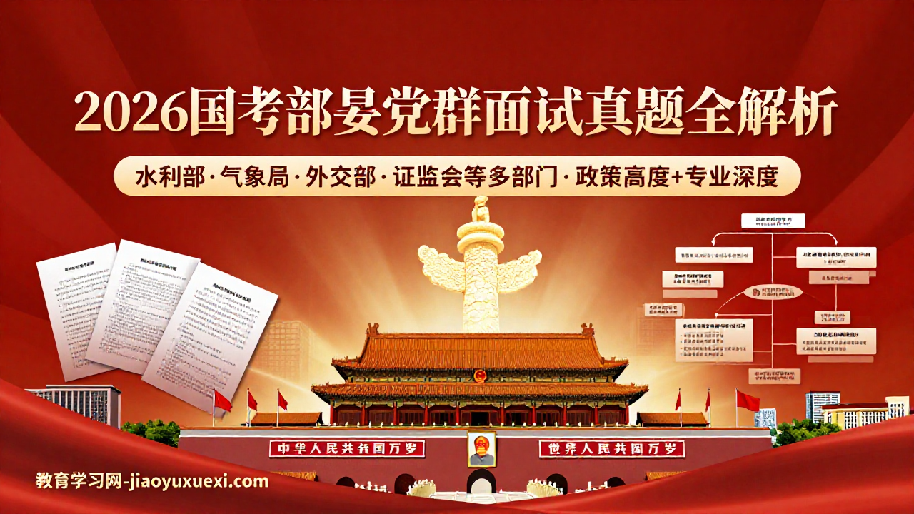 🏛️ 部委党群面试备考：政策高度与专业深度并重，从容进入中央机关2026国考部委党群面试：真题解析与高分策略