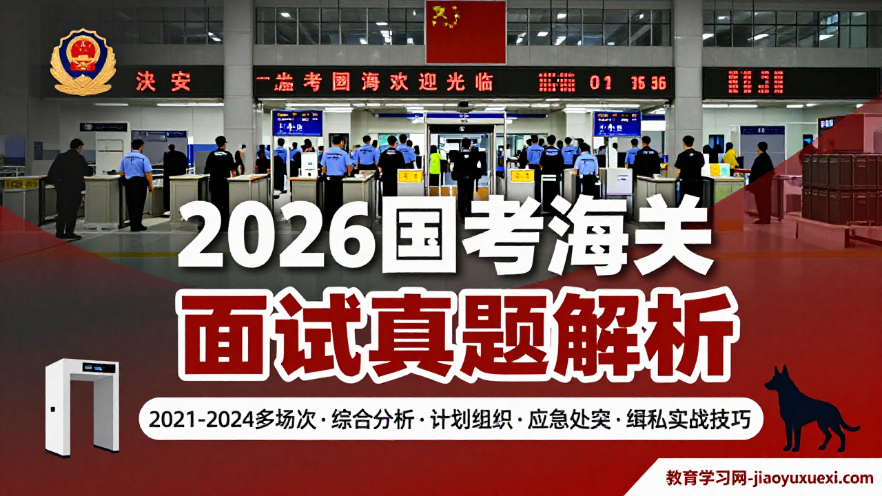 🛃 海关面试备考路径：实务导向思维，稳健守护国门经济2026国考海关面试：真题解析与高分技巧