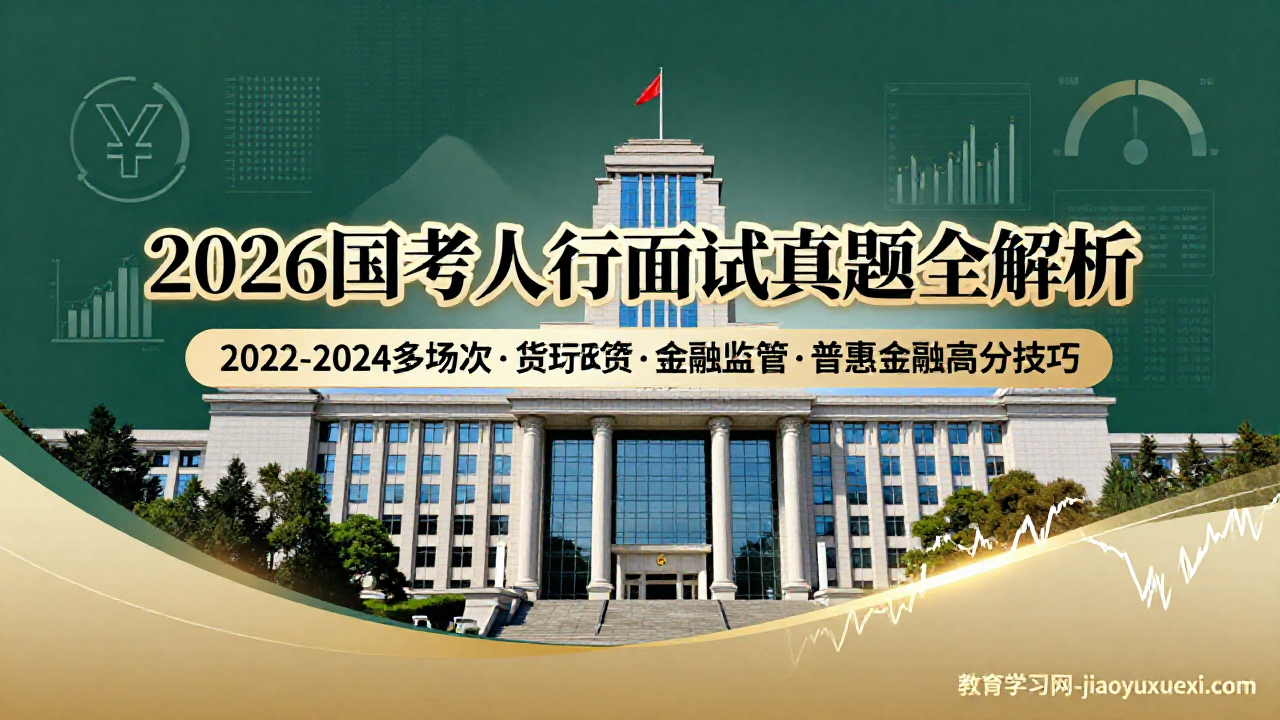💰 人民银行面试备考路径：宏观视野与专业洞见，稳握金融国门钥匙2026国考人民银行面试：真题解析与高分策略