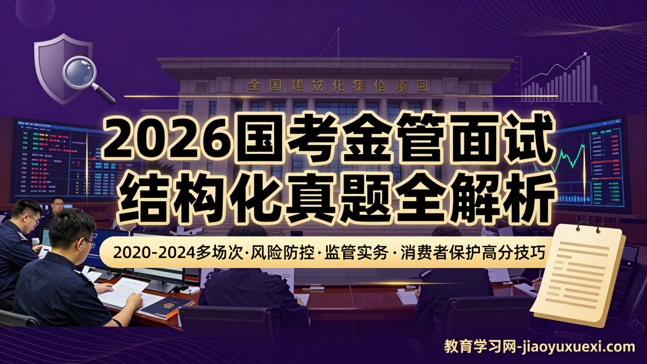 🏦 金管局面试备考路径：监管智慧与结构化表达，稳握金融监督之钥2026国考金管局面试：结构化真题解析与高分技巧