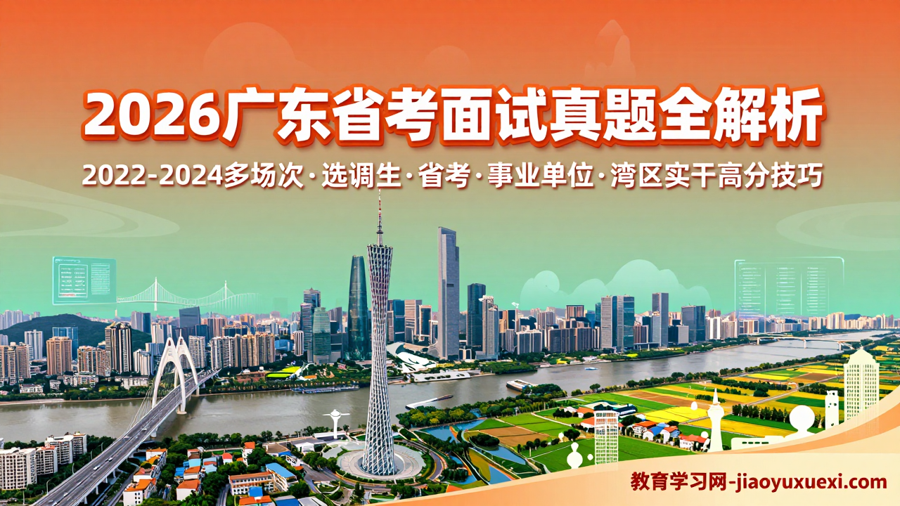 🌴 广东省考面试备考指南：岭南实干思维，乘势而上逐梦湾区2026广东省考面试：真题解析与高分技巧