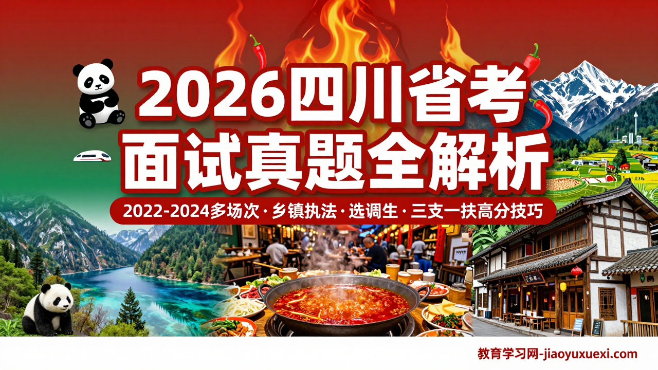 🌶️ 四川省考面试备考指南：巴蜀实干思维，热辣滚烫逐梦天府之国2026四川省考面试：真题解析与高分技巧
