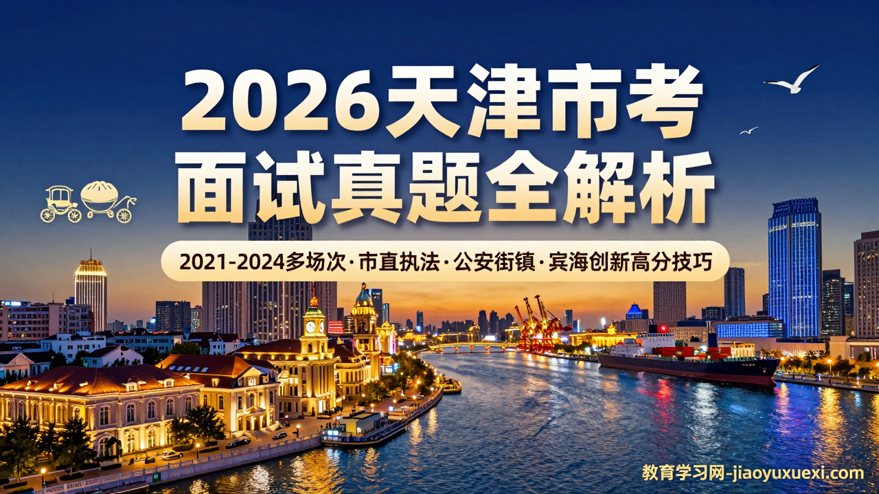 🌀 天津市考面试备考指南：津门实干思维，漕运精神逐梦滨海新区2026天津市考面试：真题解析与高分技巧