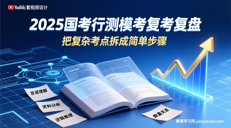 网友红领巾|2025国考行测模考复盘全记录：把复杂考点拆成简单步骤|教育学习网