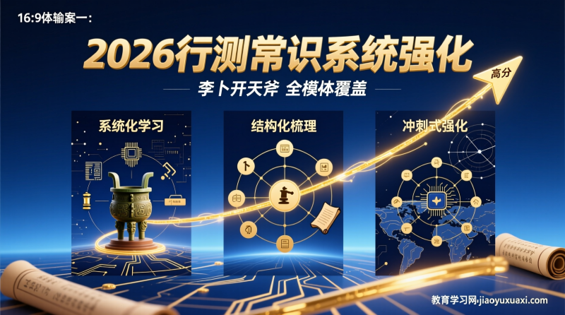 常识判断系统强化：让广阔考点汇聚成一条顺畅得分线|教育学习网